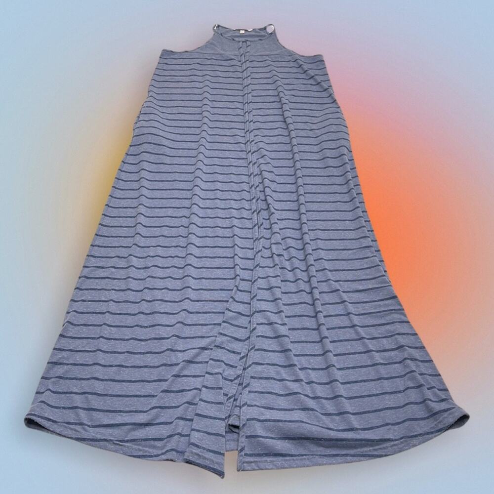 VICTORIA SECRET Women’s Medium Blue Striped Maxi Dress
